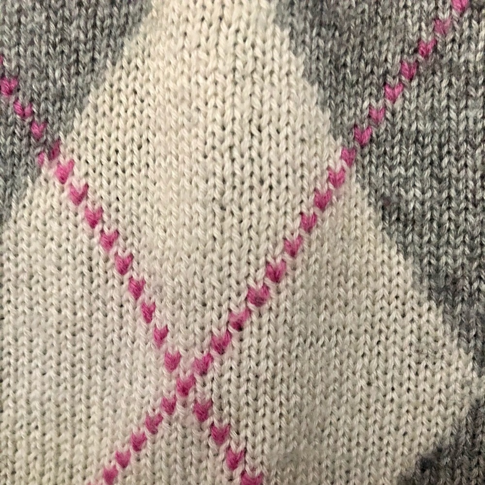 J.Crew Argyle Long Sleeve Wool Cashmere Sweater - Picture 15 of 16